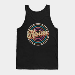 vintage circle line color Haim Tank Top